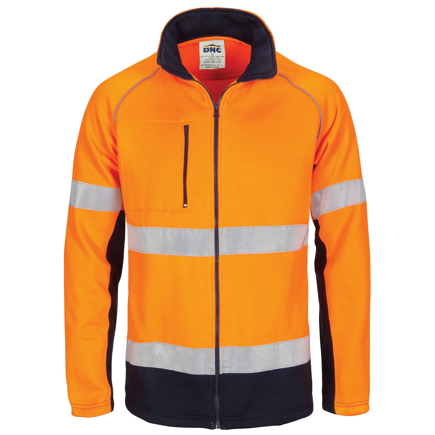 DNC HIVIS 2 Tone full zip fleecy sweat shirt CSR R/Tape
Product Code: 3726