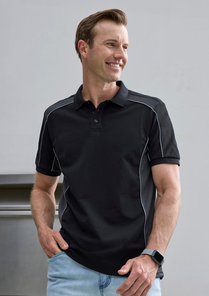 Unisex Grid Short Sleeve Polo
P413US