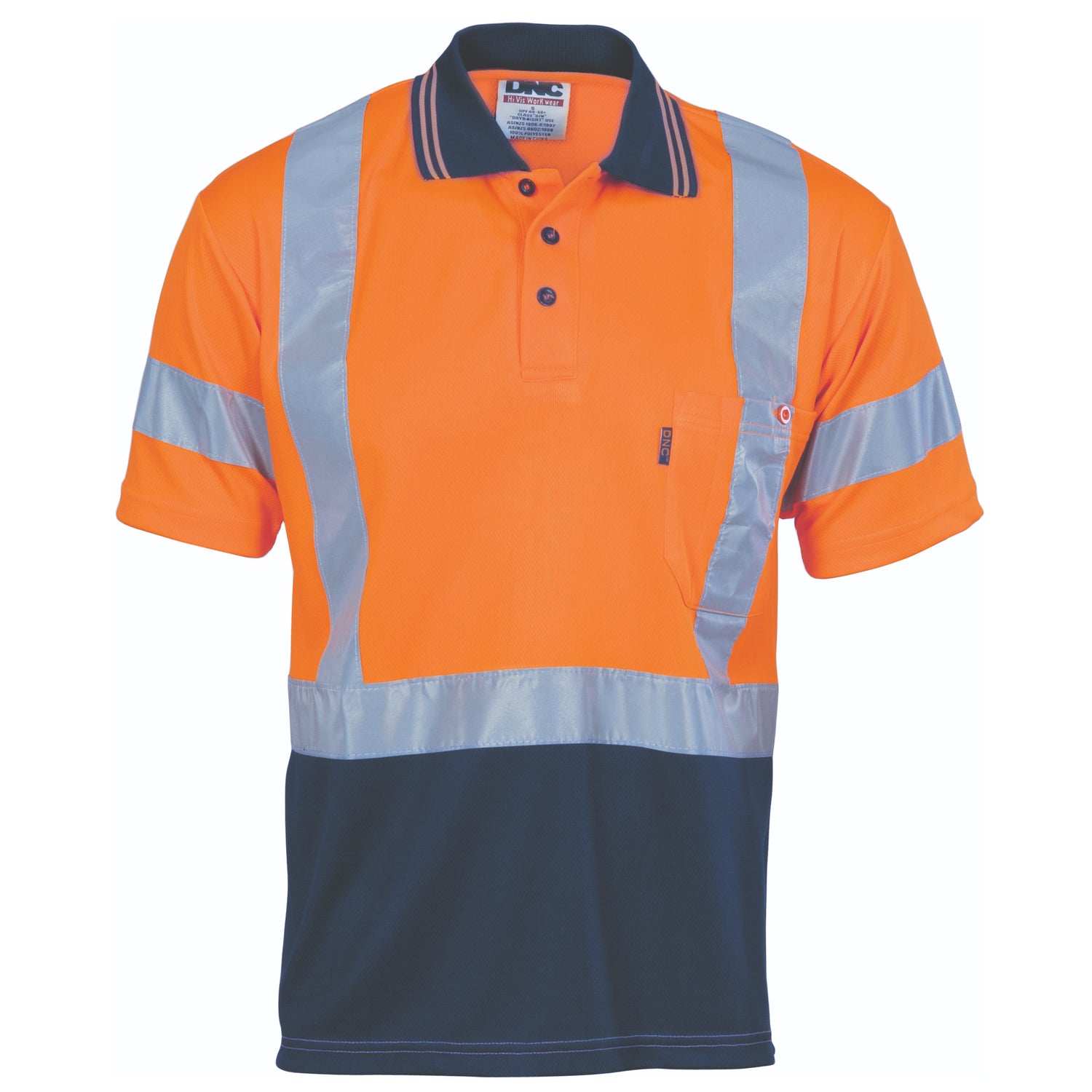 DNC Hivis D/N Cool Breathe Polo Shirt With Cross Back R/Tape - Short Sleeve
Product Code: 3912