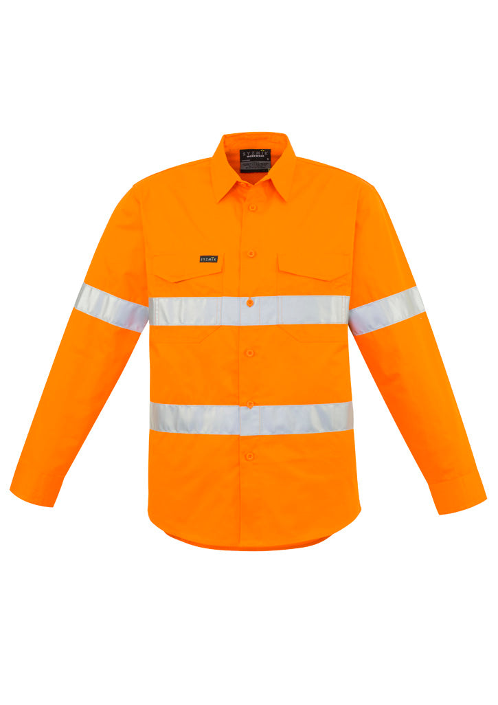GCZW640 Mens Hi Vis Hoop Taped Long Sleeve Shirt