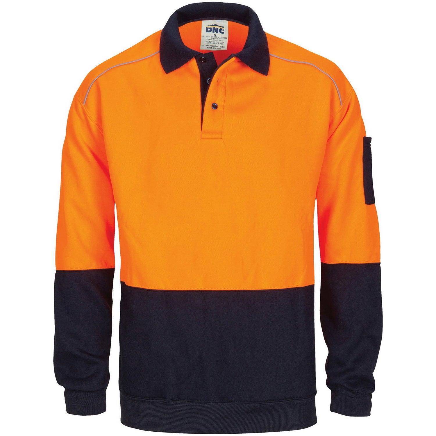 DNC HiVis Rugby Top Windcheater with Two Side Zipped Pockets
Product Code: 3727