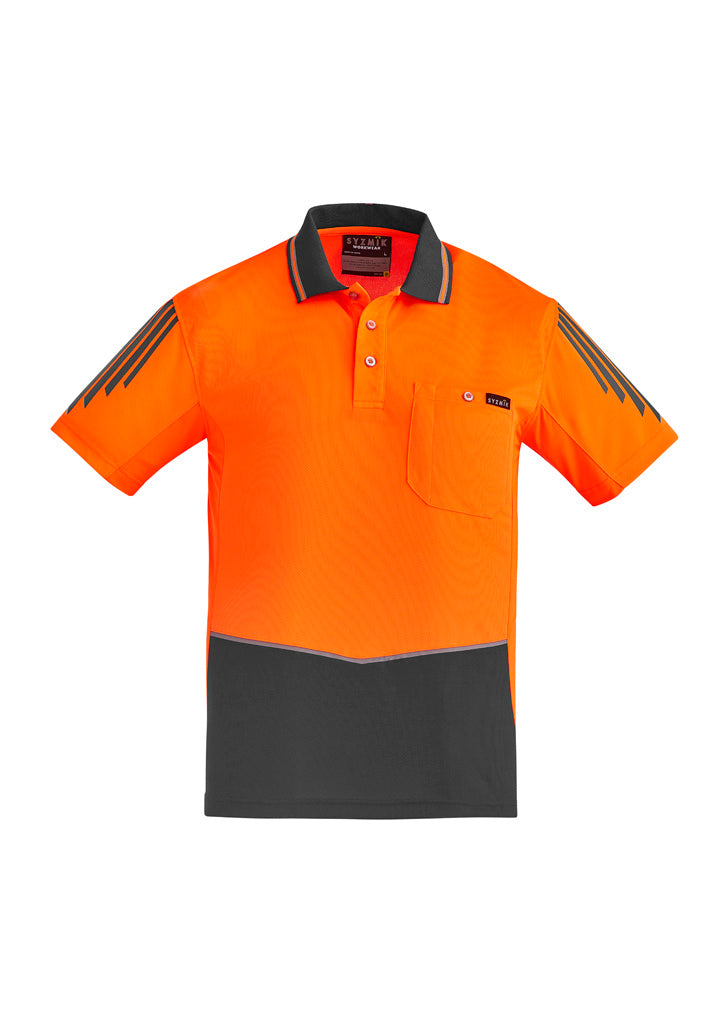 GCZH315 Mens Hi Vis Flux Short Sleeve Polo