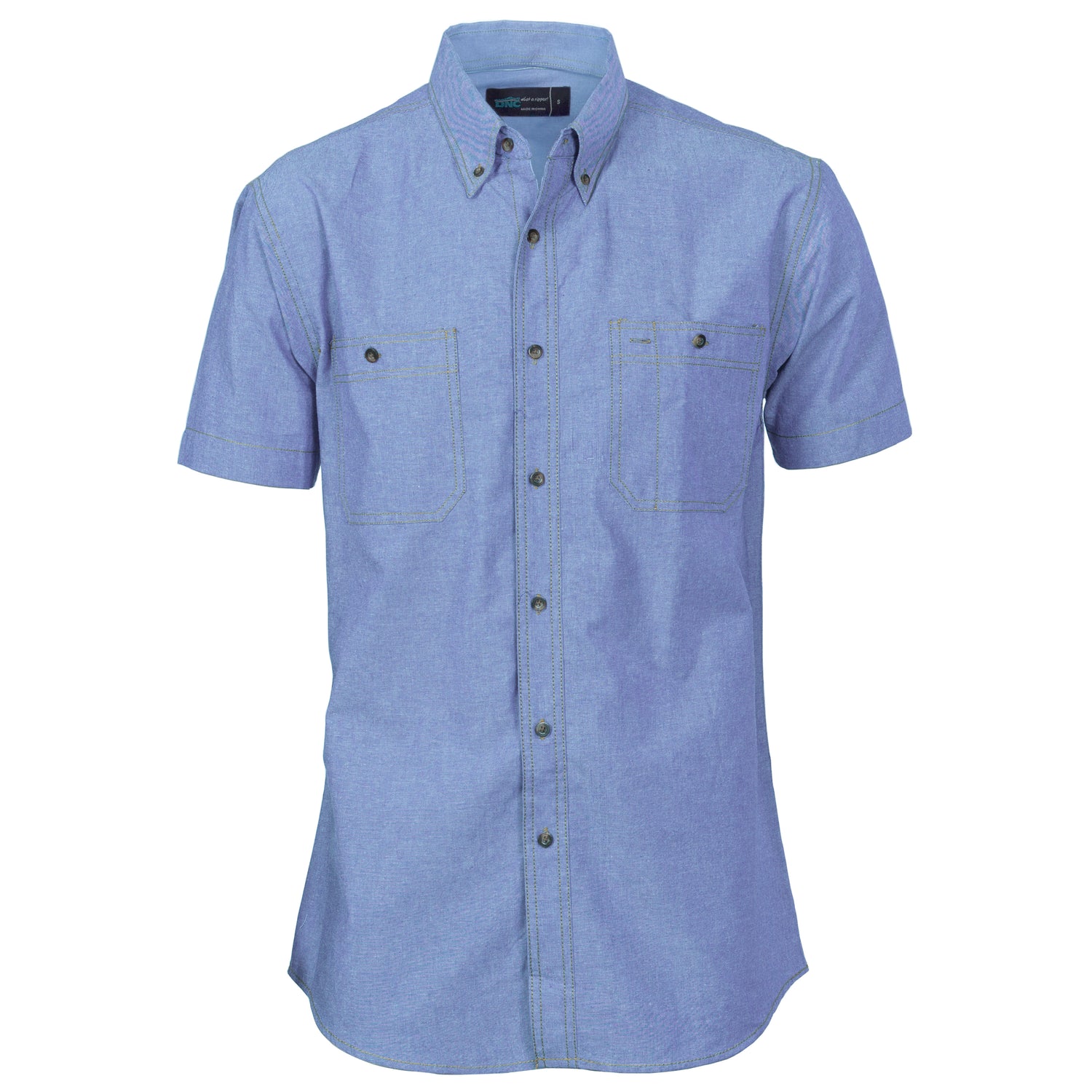 DNC Cotton Chambray Shirt , Twin Pocket - Short Sleeve
Product Code: 4101