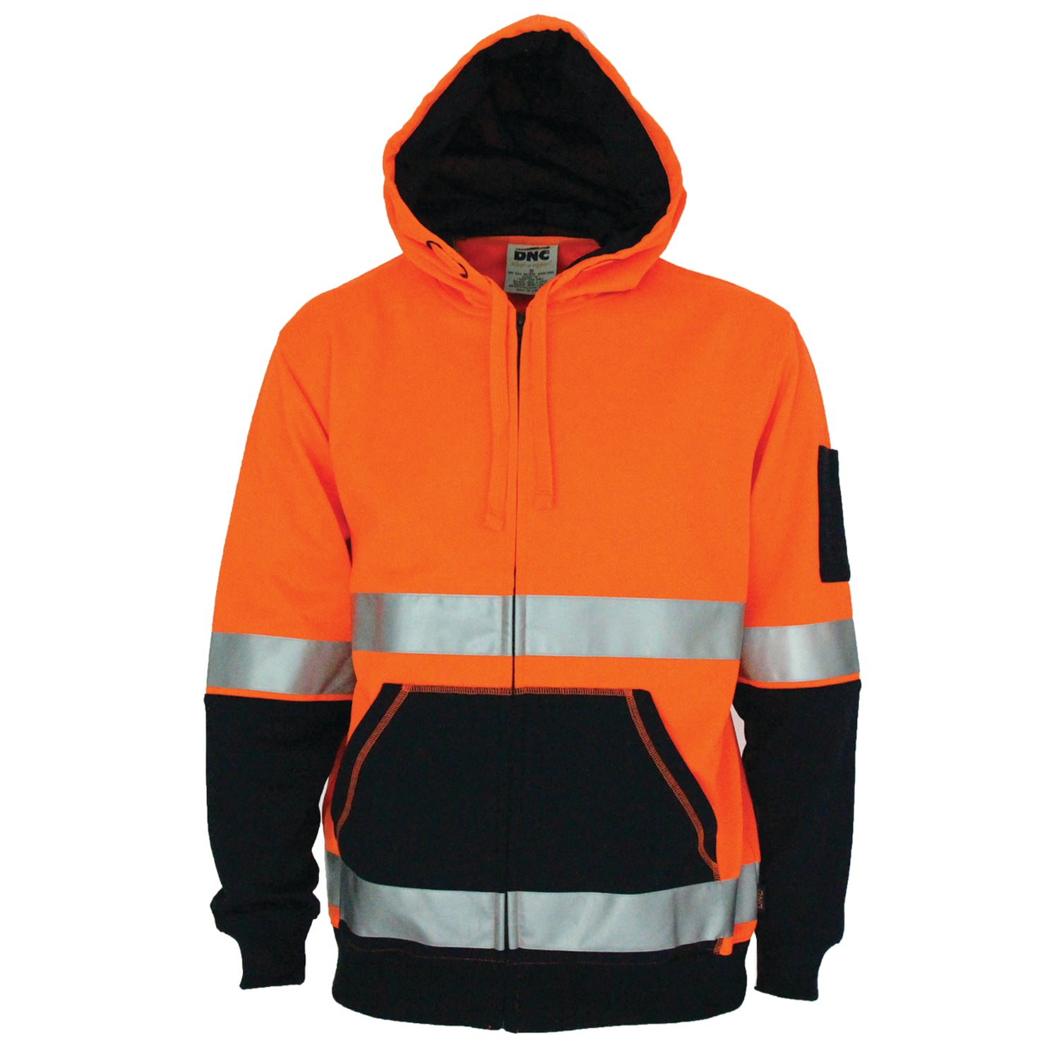 DNC Hivis 2 tone full zip super fleecy hoodie with CSR R/tape
Product Code: 3788