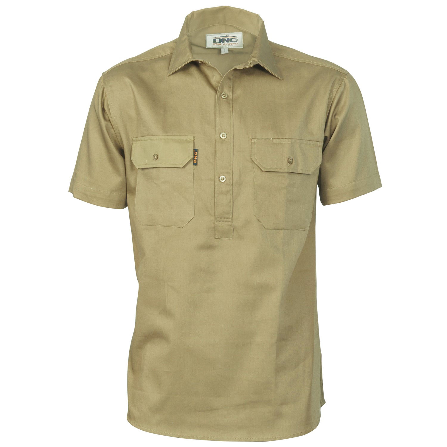 DNC Cotton Drill Close Front Work Shirt - Short Sleeve
Product Code: 3203