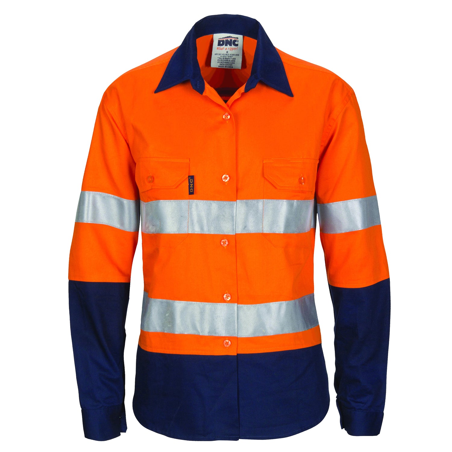 DNC Ladies HIVIS Cool-Breeze Cotton Shirt with CSR R/Tape - Long Sleeve
Product Code: 3786