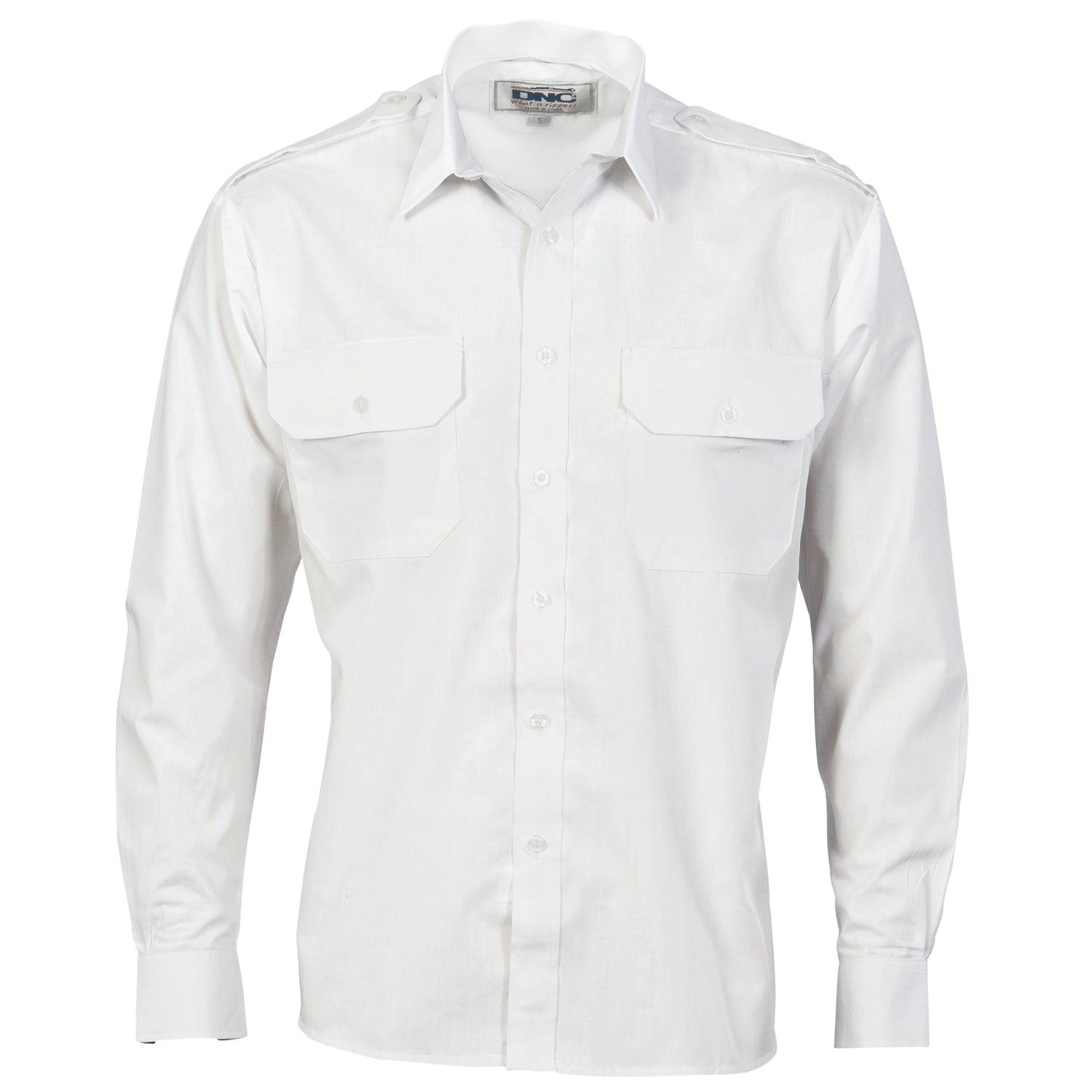 DNC Epaulette Polyester/Cotton Work Shirt - Long Sleeve
Product Code: 3214