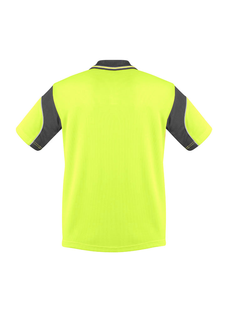 GCZH248 Mens Hi Vis Aztec Short Sleeve Polo