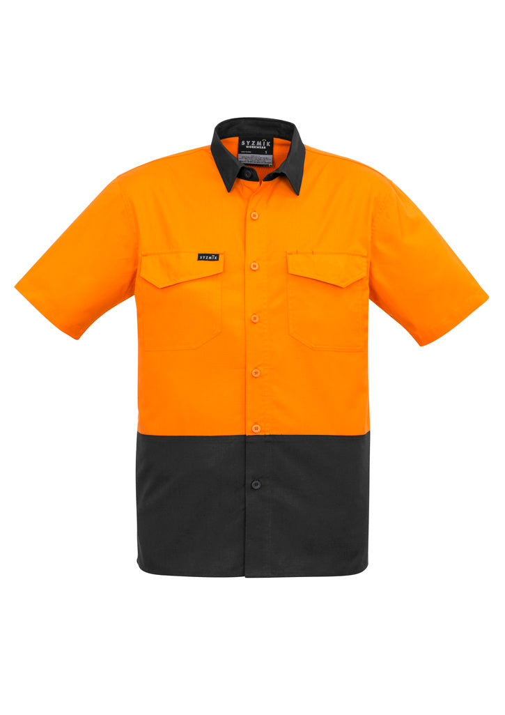 GCZW815 Mens Rugged Cooling Hi Vis Short Sleeve Shirt