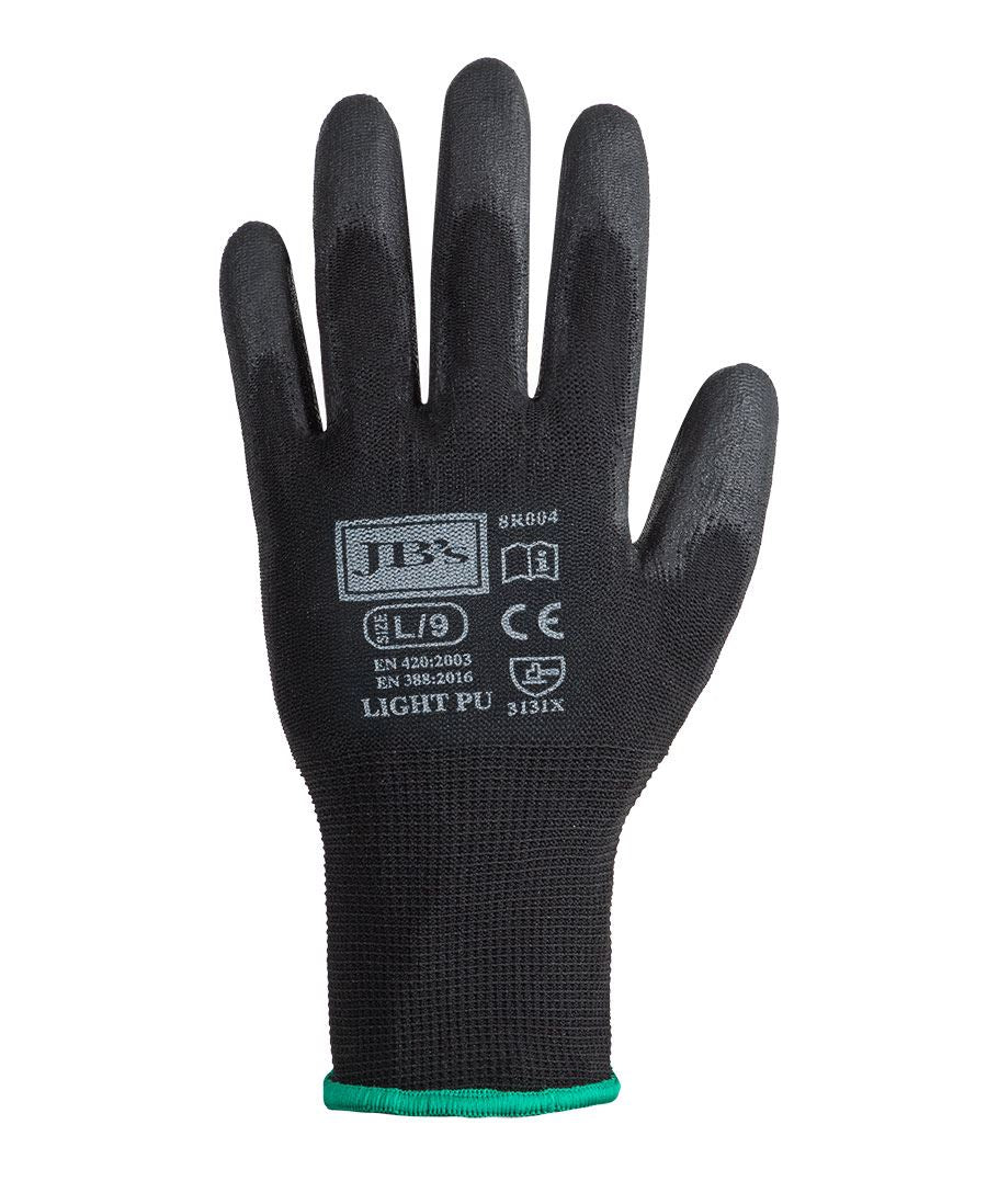 JB'S BLACK LIGHT PU BREATHABLE GLOVE (12 PACK)
8R004