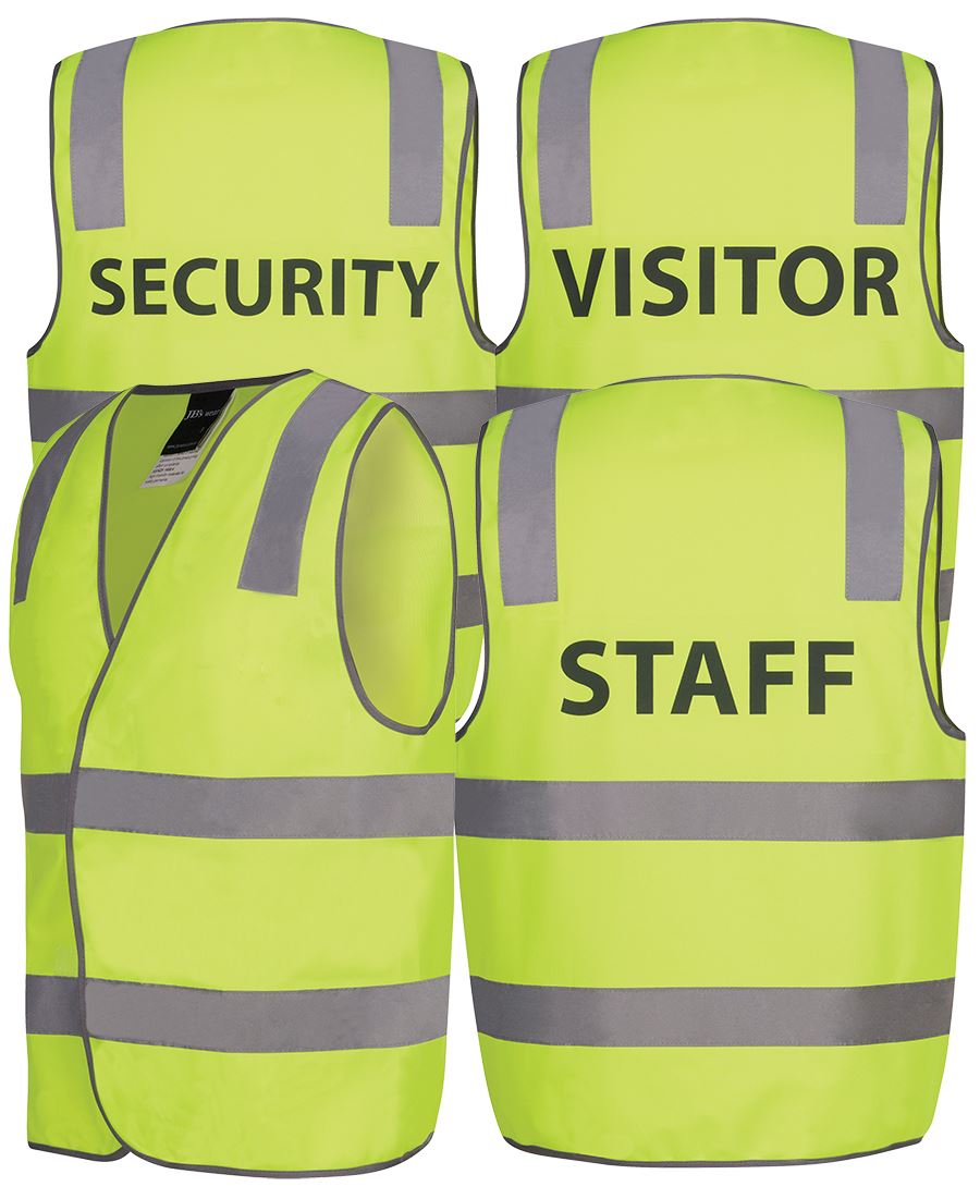 JB'S HI VIS (D+N) SAFETY VEST PRINT (SECURITY/ STAFF/ VISITOR)
6DNS