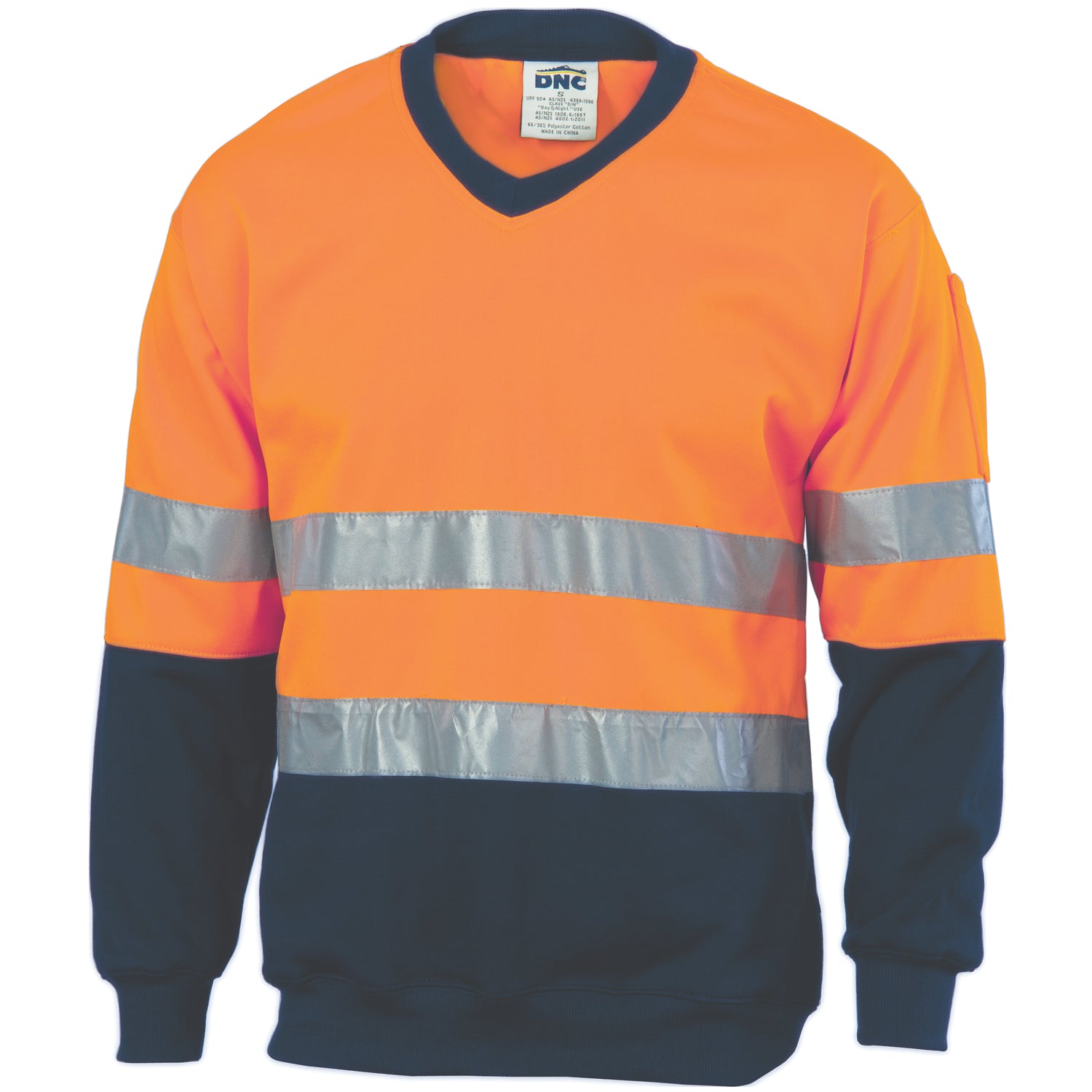 DNC Hivis Two Tone Sweatshirt (Sloppy Joe) With Generic R/Tape V-Neck
Product Code: 3921