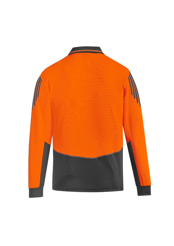 GCZH310 Mens Hi Vis Flux Long Sleeve Polo