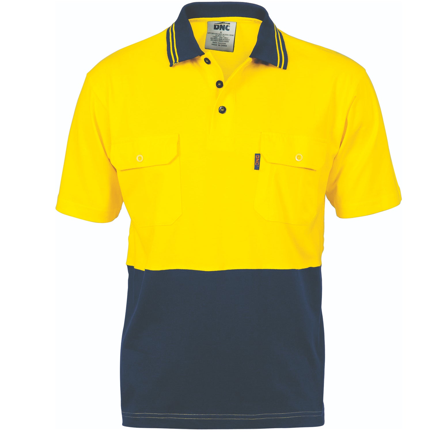 DNC HiVis Cool-Breeze 2 Tone Cotton Jersey Polo Shirt with Twin Chest Pocket - S/S
Product Code: 3943