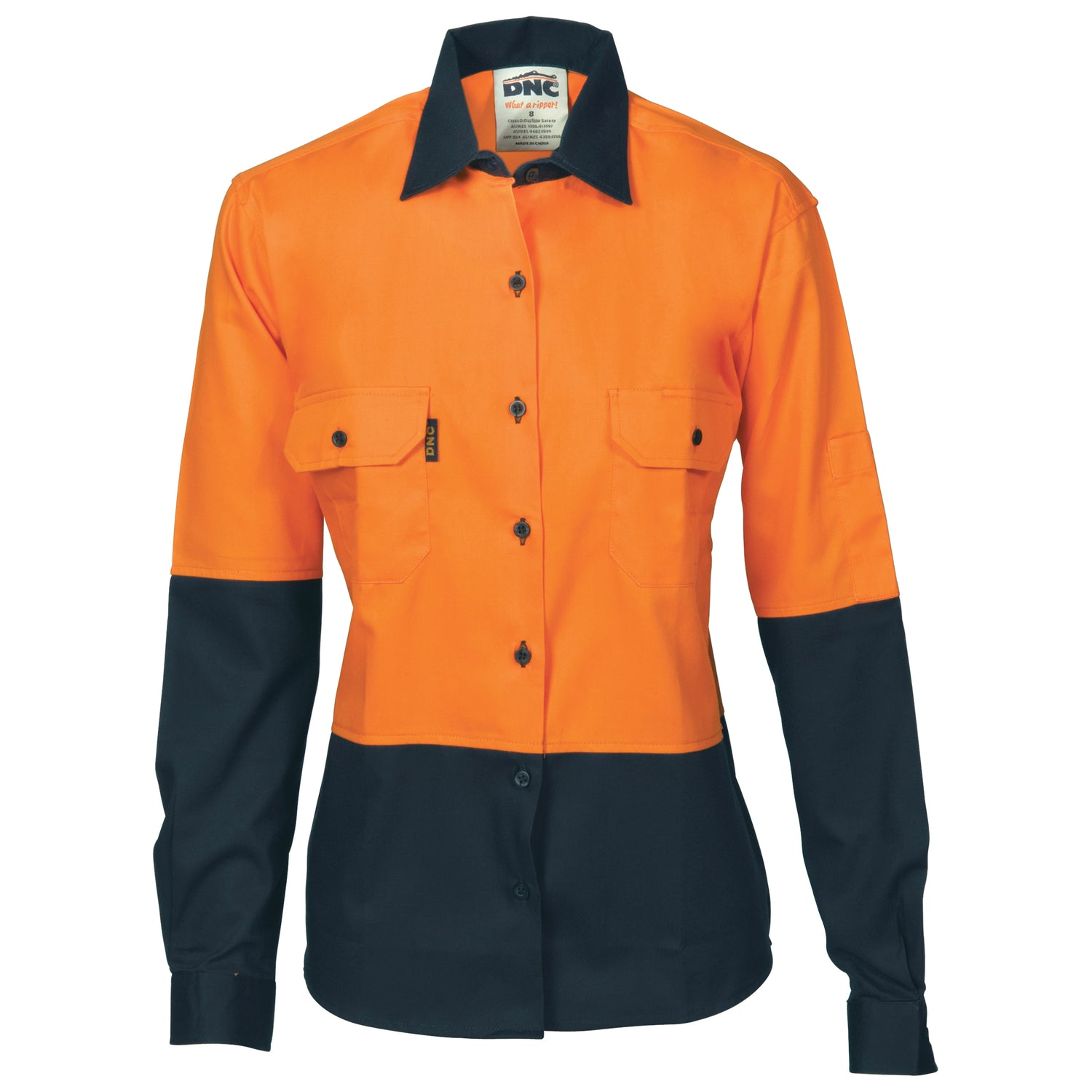 DNC Ladies HiVis Two Tone Cott on Drill Sh irt - Long Sleeve
Product Code: 3932