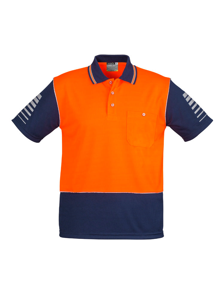 GCZH236 Mens Hi Vis Zone Short Sleeve Polo