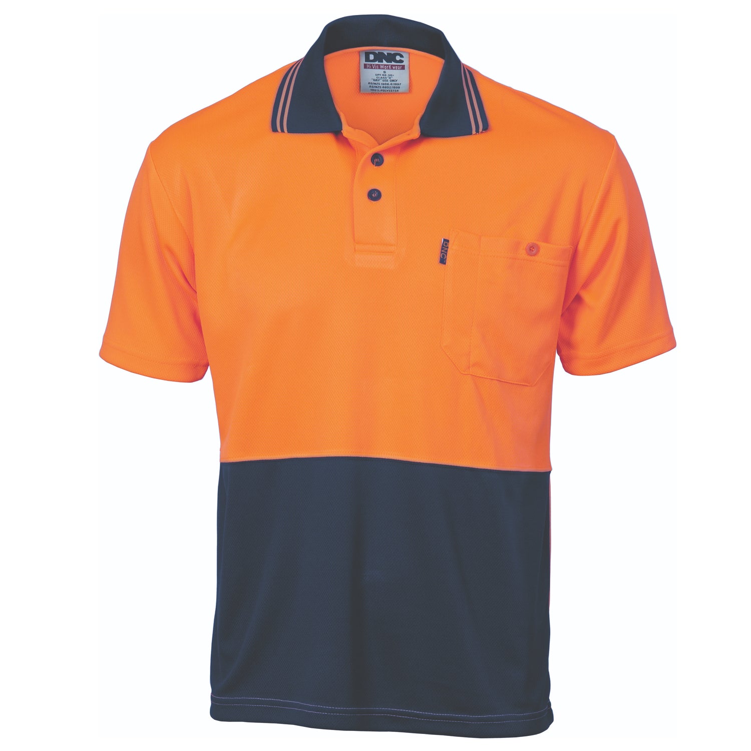 DNC HiVis Two Tone Cool Breathe Polo Shirt, Short Sleeve
Product Code: 3811