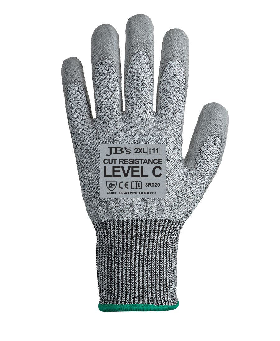 JB'S PU BREATHABLE CUT RESIST LEVEL C GLOVE (12 PACK)
8R020