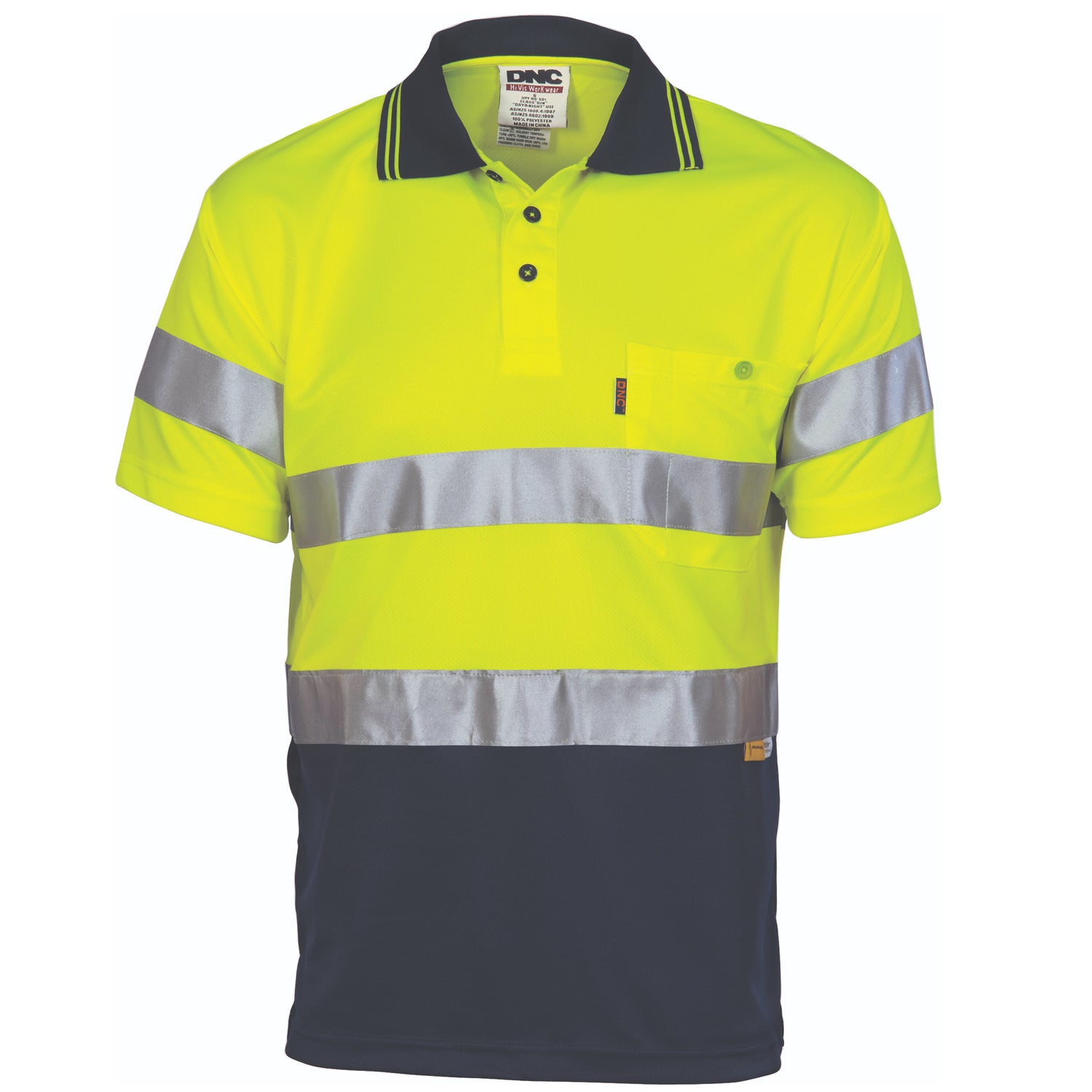 DNC Hivis D/N Cool Breathe Polo Shirt With 3M 8906 R/Tape - Short Sleeve
Product Code: 3911