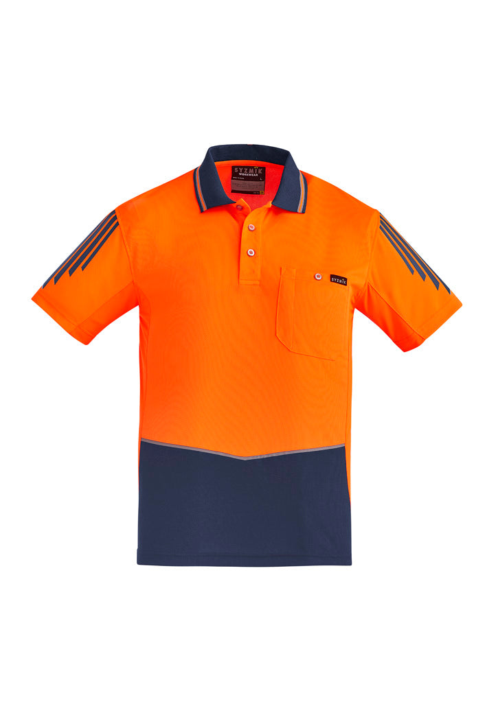 GCZH315 Mens Hi Vis Flux Short Sleeve Polo