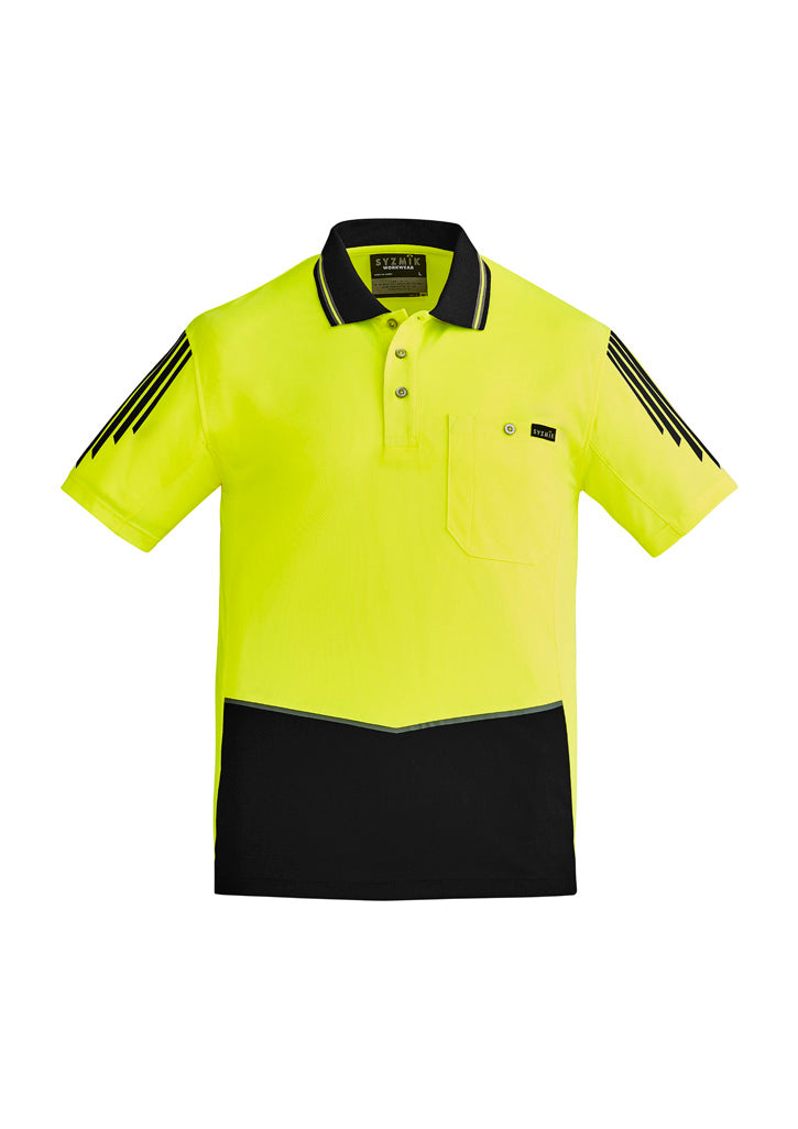 GCZH315 Mens Hi Vis Flux Short Sleeve Polo