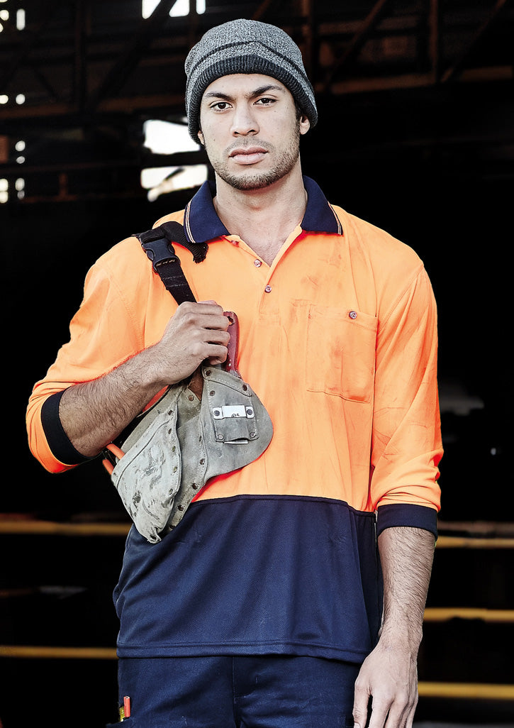 GCZH232 Unisex Hi Vis Basic Long Sleeve Polo