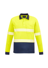 GCZH530 Unisex Hi Vis Segmented Tape Long Sleeve Polo