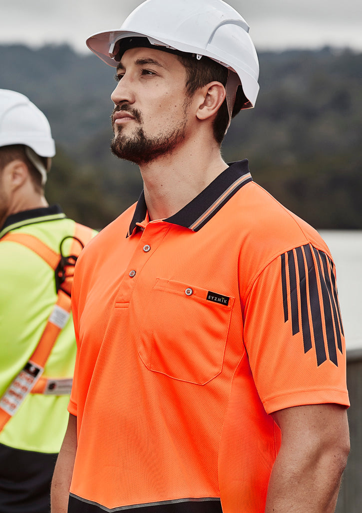 GCZH315 Mens Hi Vis Flux Short Sleeve Polo