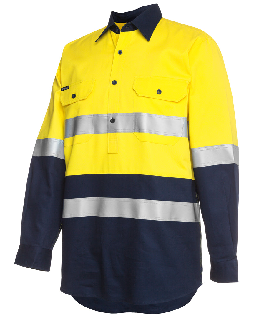 JB'S HI VIS (D+N) CLOSE FRONT L/S 190G WORK SHIRT
6HWCF