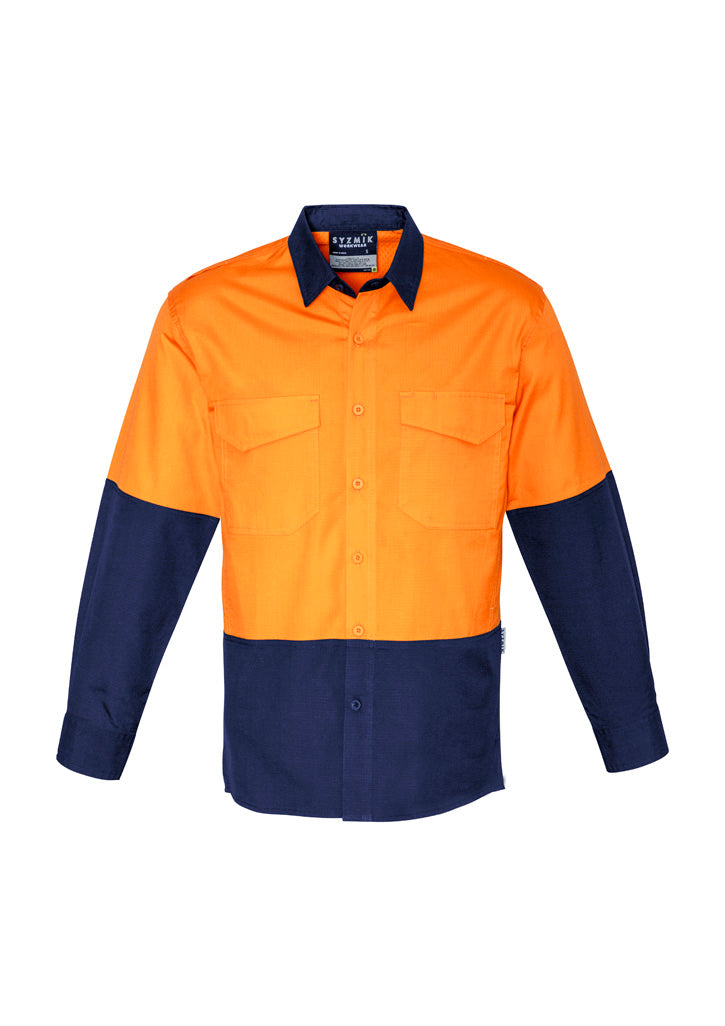 GCZW128 Mens Rugged Cooling Hi Vis Long Sleeve Shirt