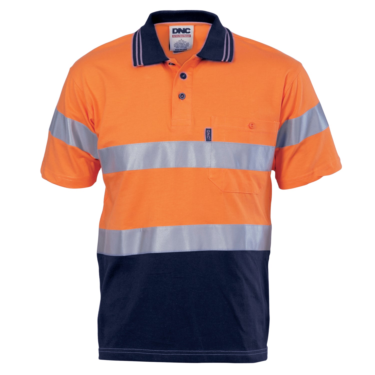 DNC Hivis Cool-Breeze Cotton Jersey Polo With CSR R/Tape - S/S
Product Code: 3915