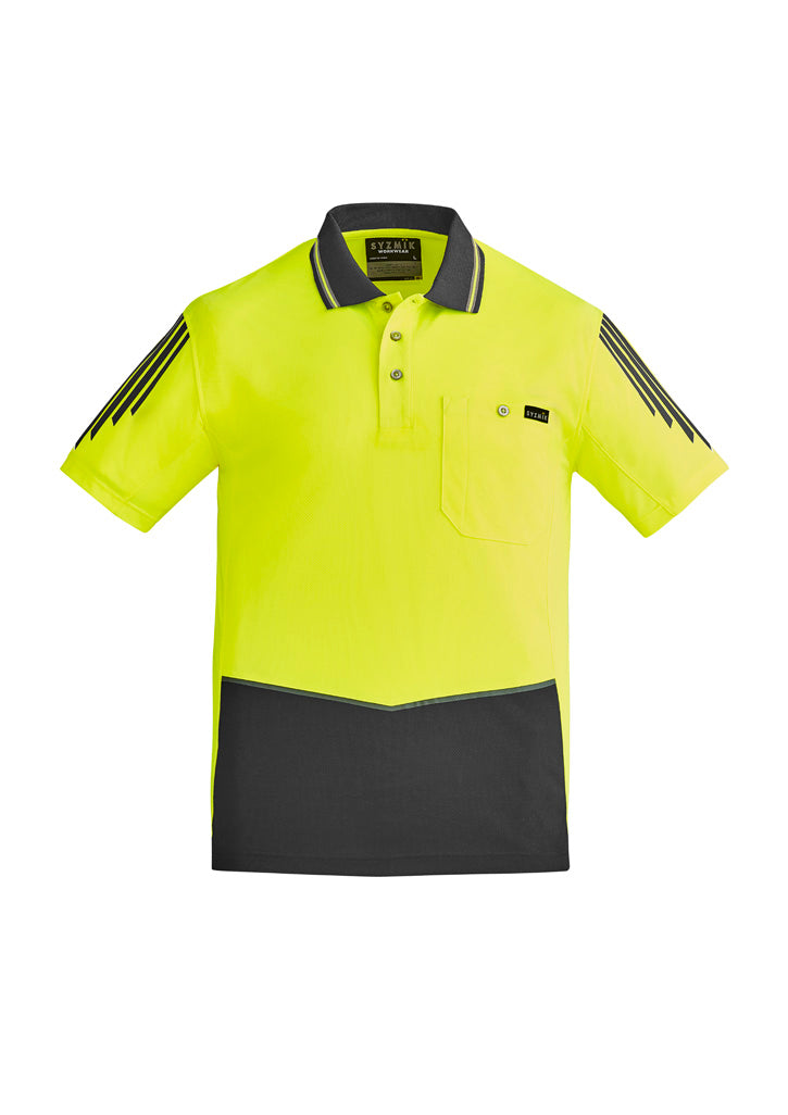 GCZH315 Mens Hi Vis Flux Short Sleeve Polo