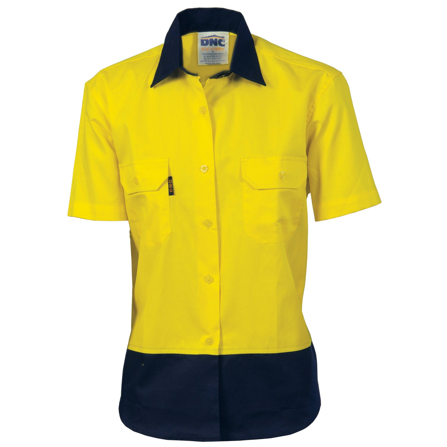 DNC Ladies HiVis 2 Tone Cool-Breeze Cotton Shirt - Short Sleeve
Product Code: 3939