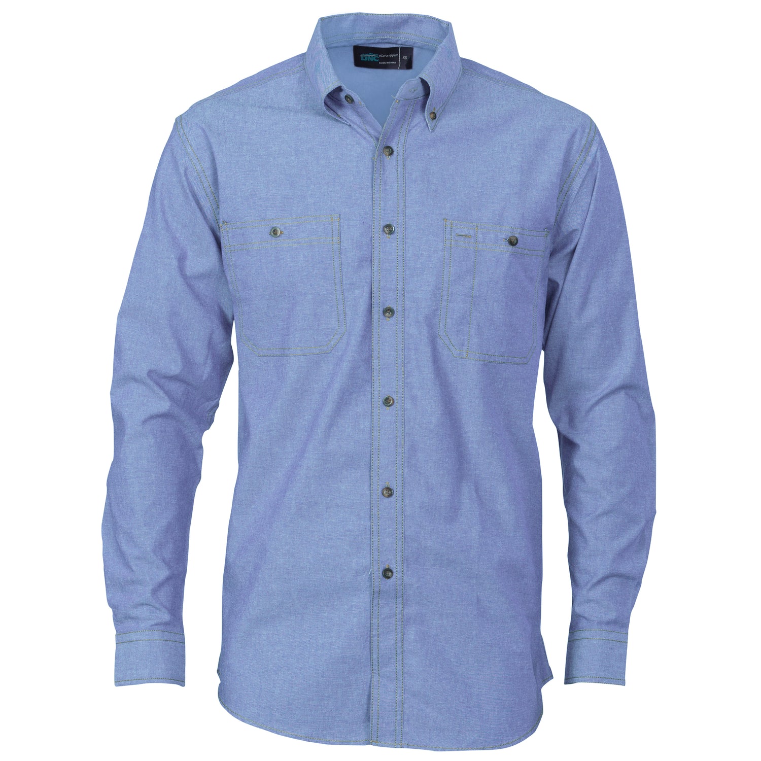 DNC Cotton Chambray Shirt , Twin Pocket - Long Sleeve
Product Code: 4102