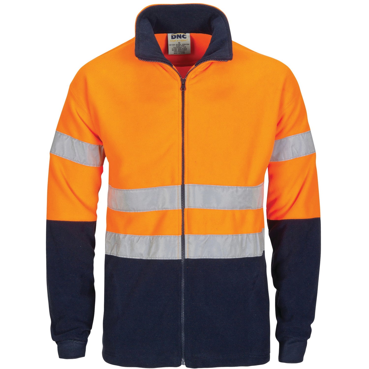 DNC HiVis two tone full zip polar fleece with generic R/Tape
Product Code: 3830