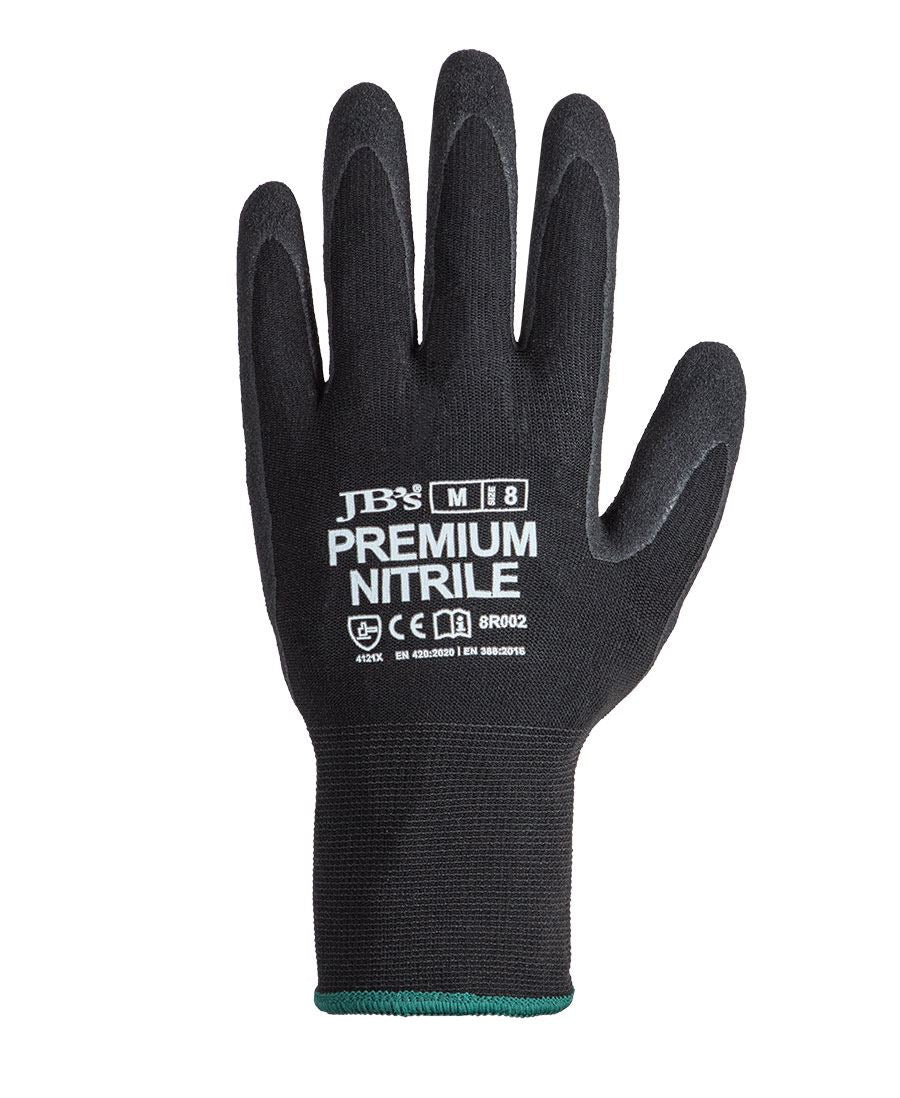 JB'S PREMIUM BLACK NITRILE BREATHABLE GLOVE (12 PACK)
8R002