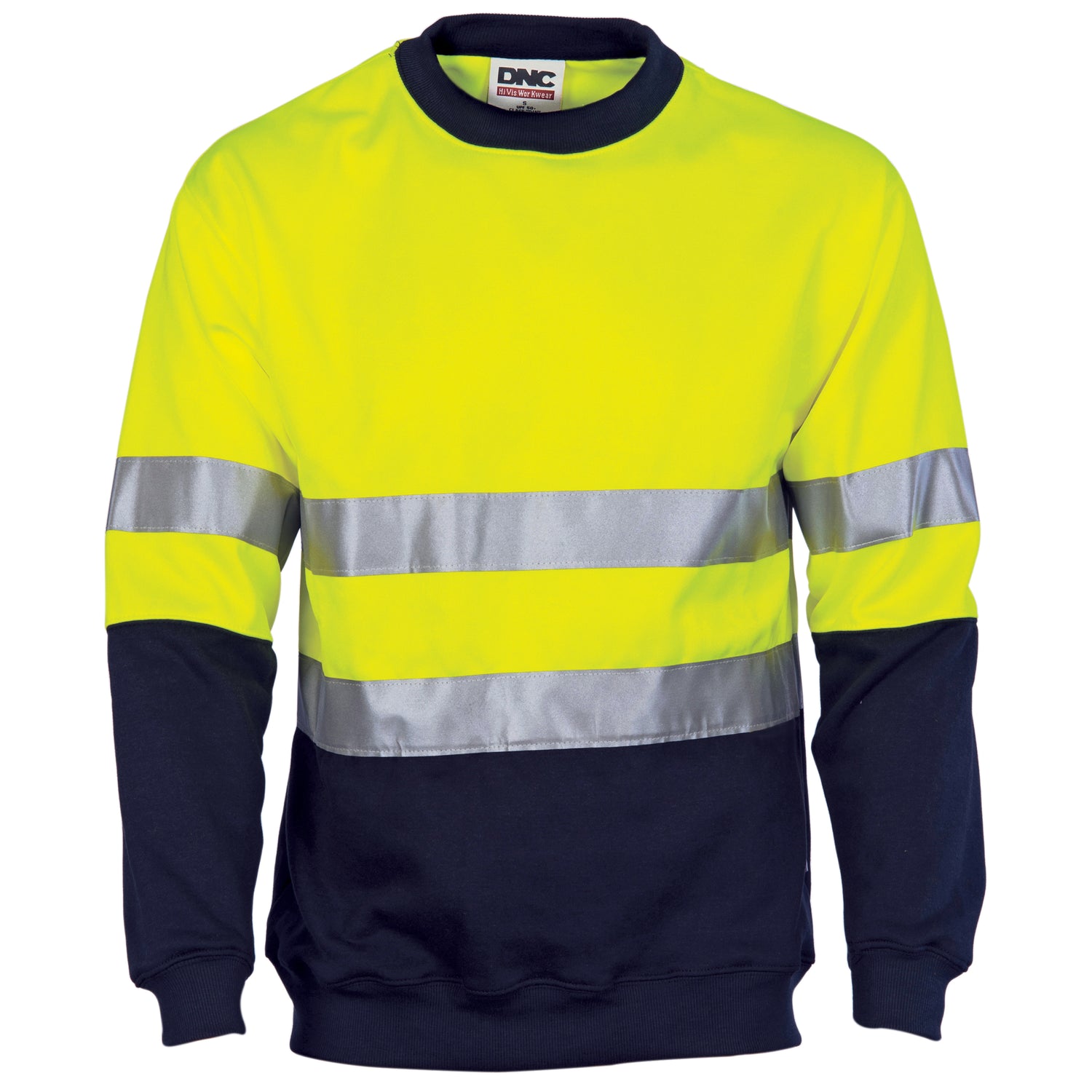 DNC HiVis Two Tone Fleecy Sweat Shirt (Sloppy Joe) with CSR R/Tape Crew-Neck
Product Code: 3824