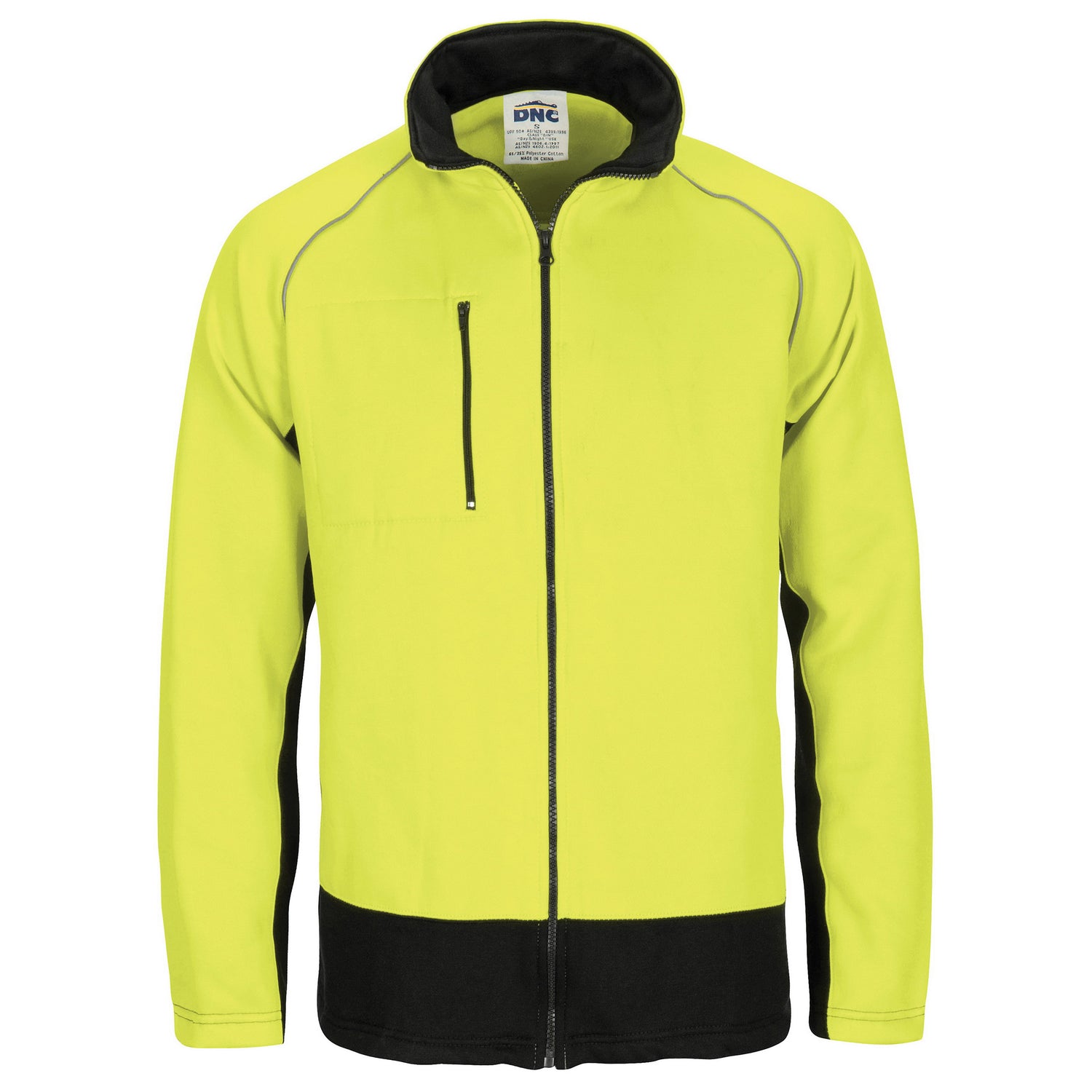 DNC HIVIS 2 TONE FULL ZIP FLEECY SWEAT SHIRT WITH TWO SIDE ZIPPED POCKETS
Product Code: 3725