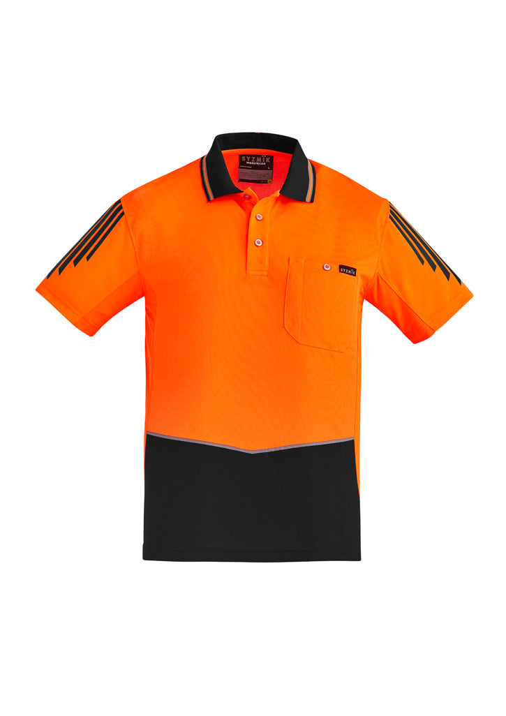 GCZH315 Mens Hi Vis Flux Short Sleeve Polo