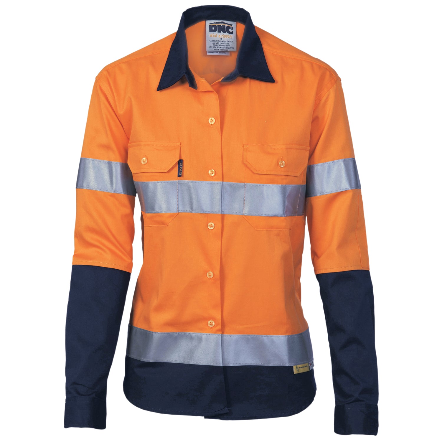 DNC Ladies HiVis Two Tone Drill Sh irt with 3M R/Tape - Long sleeve
Product Code: 3936