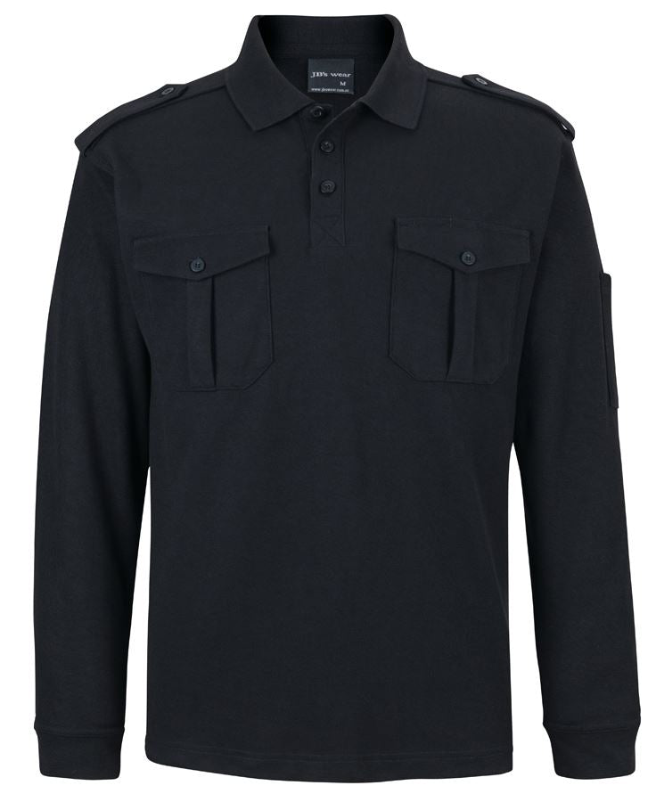 JB'S L/S 250 EPAULETTE POLO
210EL
