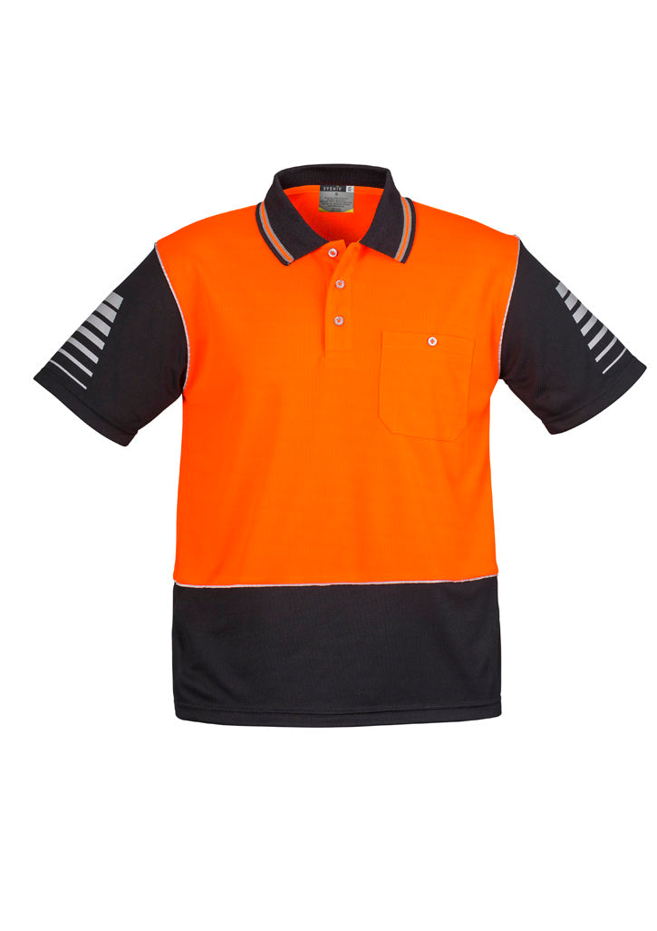 GCZH236 Mens Hi Vis Zone Short Sleeve Polo