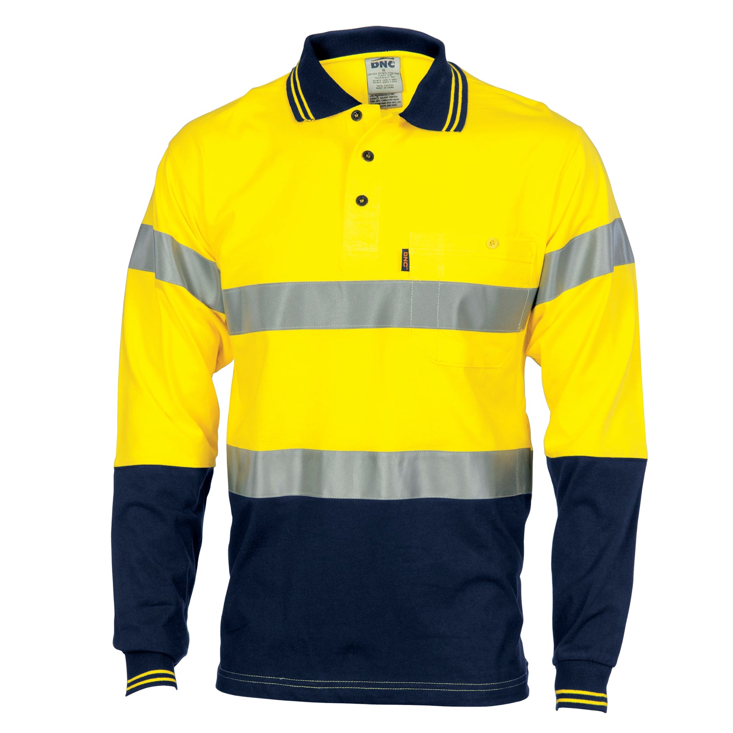 DNC Hivis Cool-Breeze Cotton Jersey Polo With CSR R/Tape - L/S
Product Code: 3916