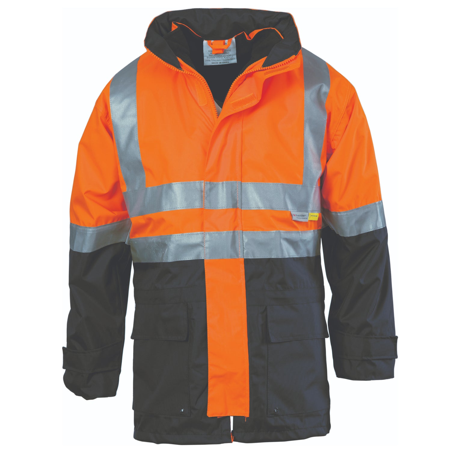 DNC 4 in 1 HiVis Two Tone Breathable Jacket with Vest and 3M R/Tape
Product Code: 3864
