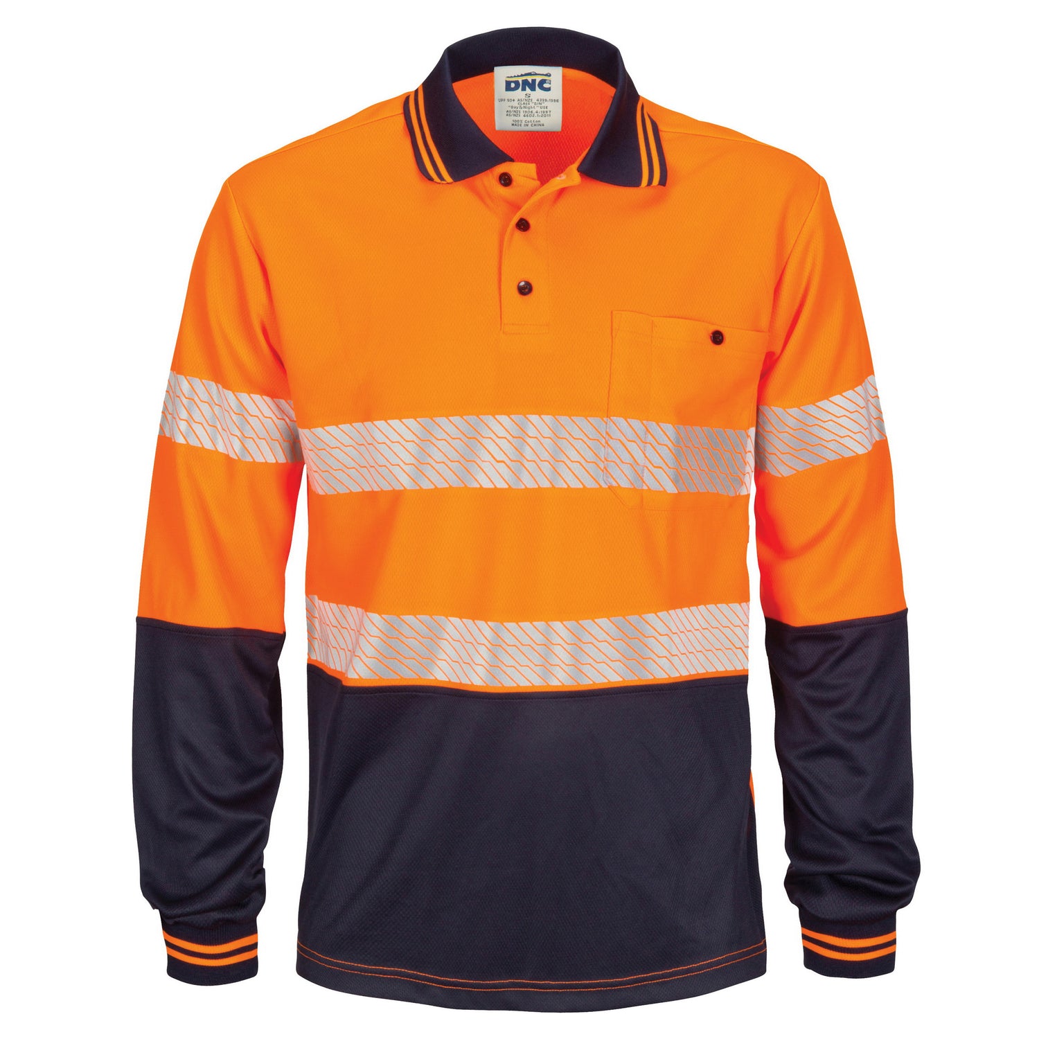 DNC HIVIS Segment Taped Mircomesh Polo - Long Sleeve
Product Code: 3513