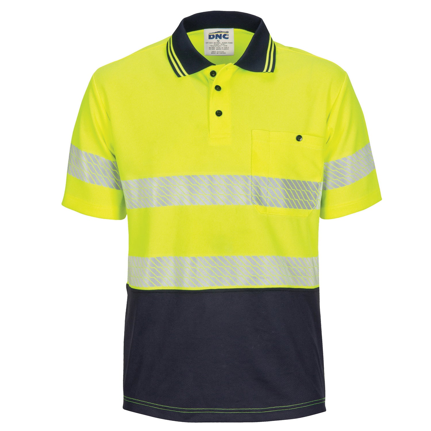 DNC HIVIS Segment Taped Mircomesh Polo - Short Sleeve
Product Code: 3511