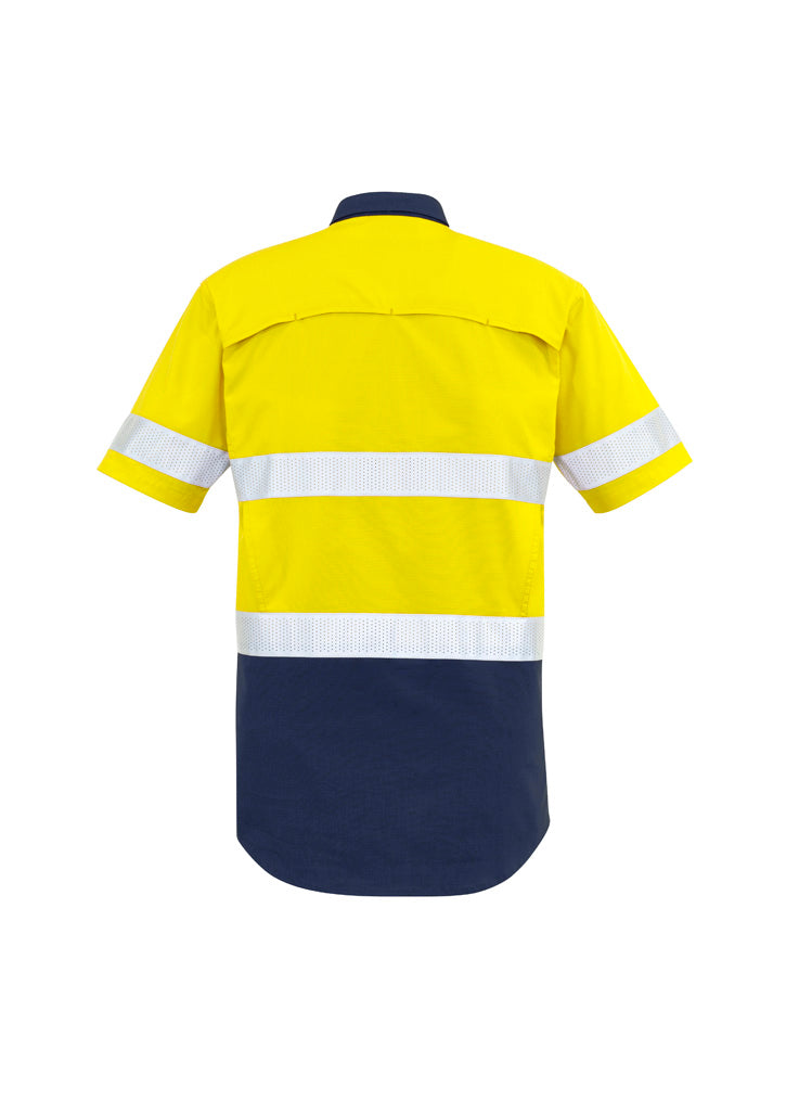 GCZW835 Mens Rugged Cooling Hi Vis Taped Short Sleeve Shirt