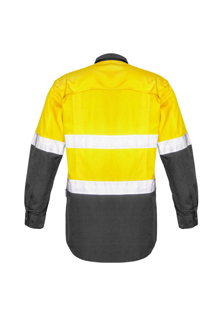 GCW129 Mens Rugged Cooling Hi Vis Taped Long Sleeve Shirt