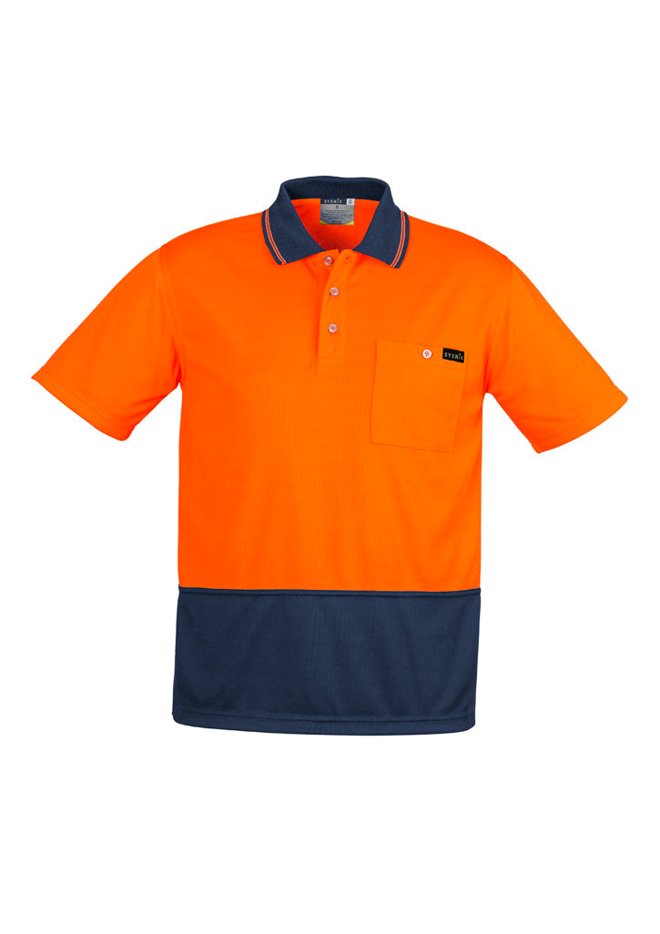 GCZH415 Mens Hi Vis Comfort Back Short Sleeve Polo