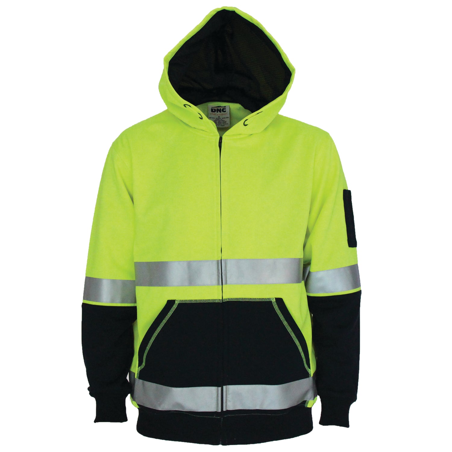 DNC Hivis 2 tone full zip super fleecy hoodie with CSR R/tape
Product Code: 3788